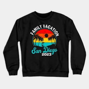 Vintage Family Trip Summer Vacation Beach 2023 Long Sleeve T-Shirt Crewneck Sweatshirt